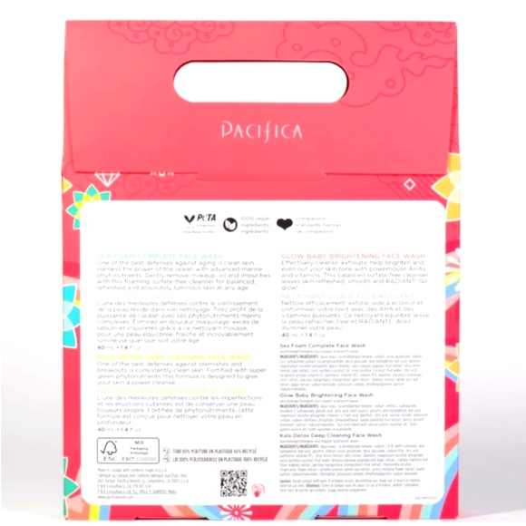 Pacifica Face Wash Trio Set NIB NEW IN BOX - Picture 2 of 2